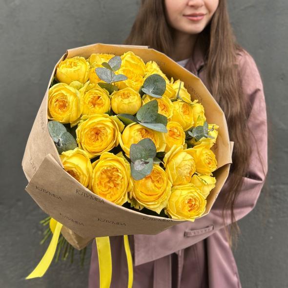 Букет «Каталина с эвкалиптом» 25 шт
